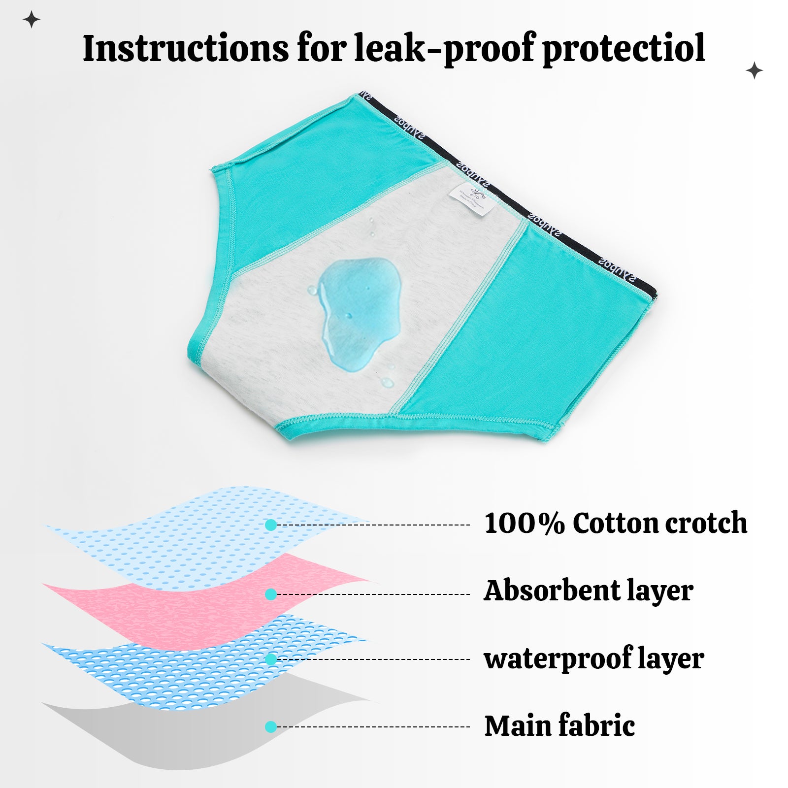 Teen leak-proof panties - Leak-proof and period panties for