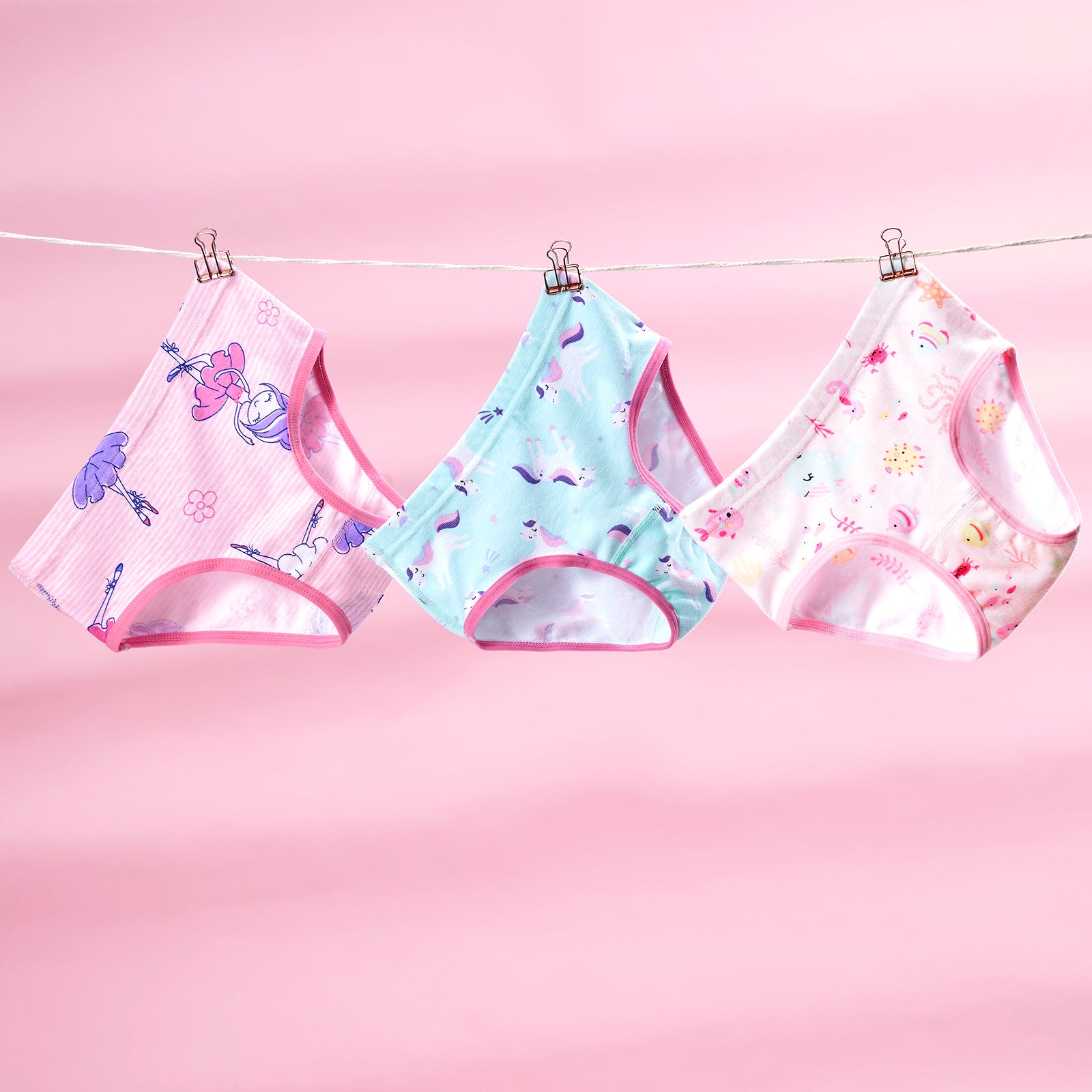 6-Pack Girls 100% Cotton Cute Cartoon Print Panties-06 – SYNPOS