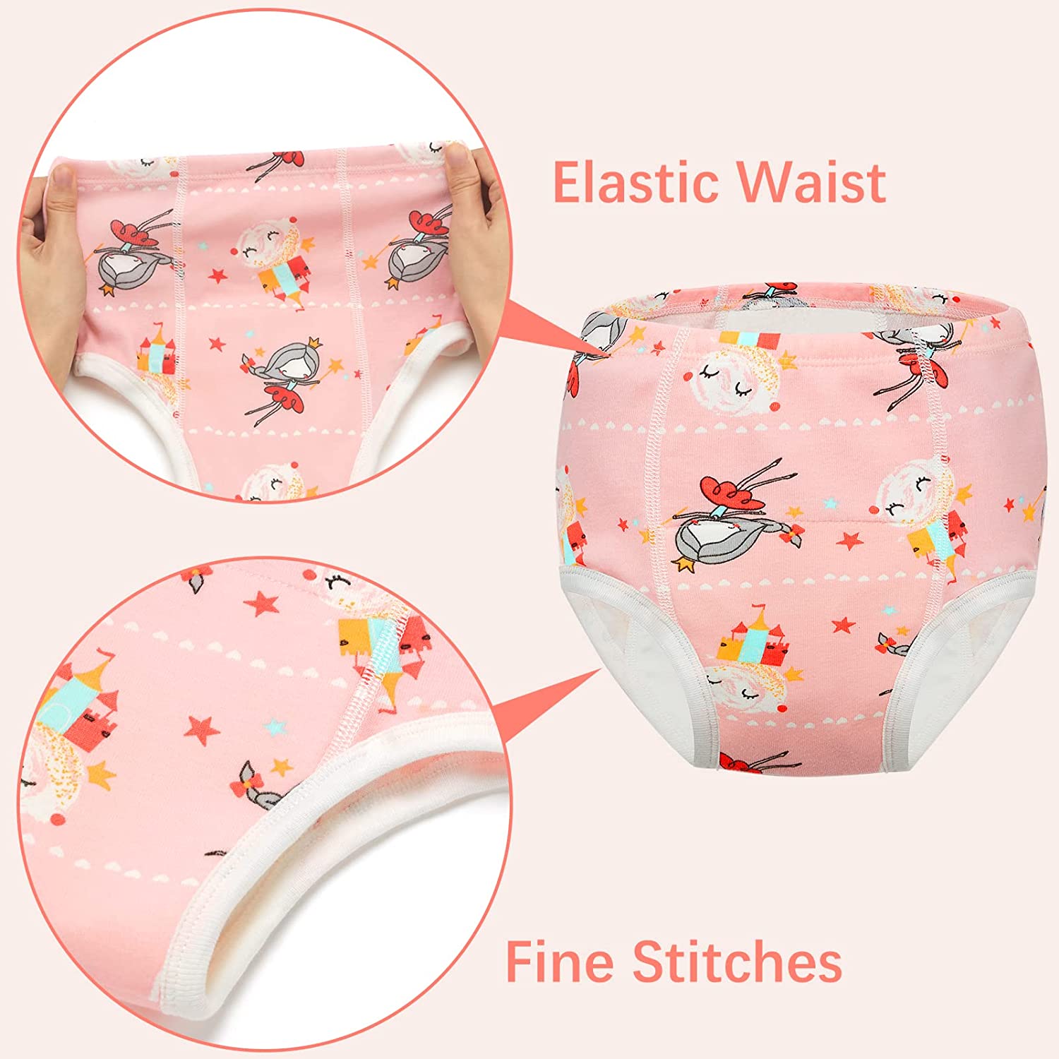 Kids Cotton Briefs Girls'Breathable Underwear Panties 2T 3T 4T 5T