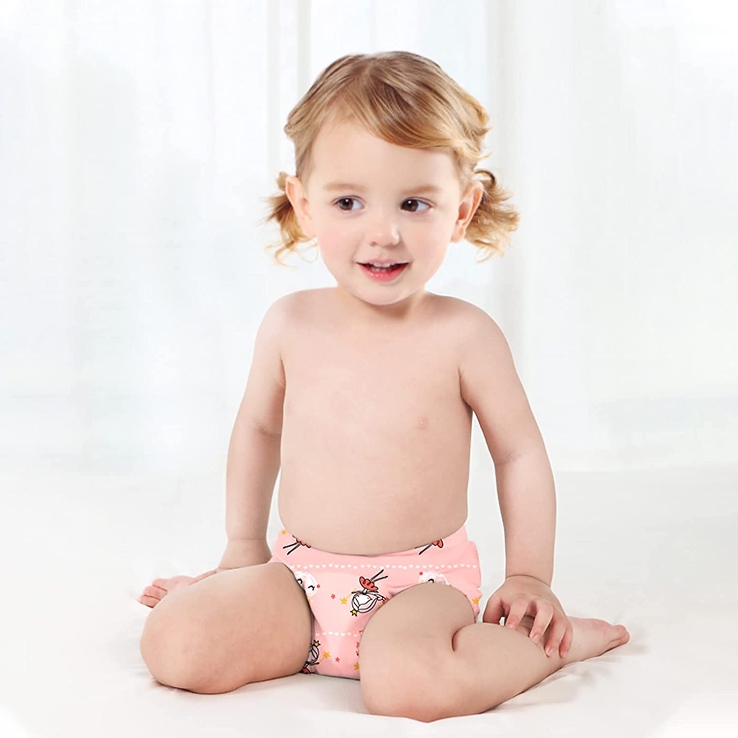 SYNPOS Girls Underwear 100% Cotton Underwear for Girls Breathable Toddler  Girl Underwear Comfort Baby Girls Panties Training Pants 6 Pack 