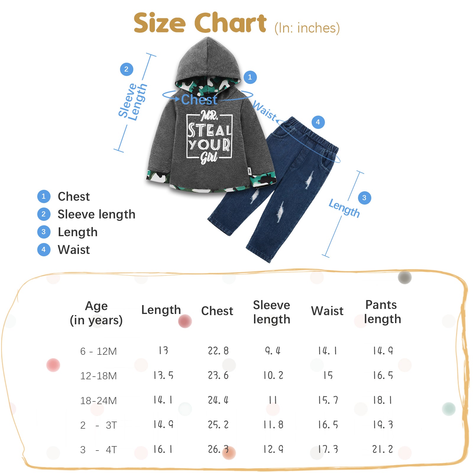  SYNPOS Baby Boy Spring Clothes Sweatshirt Jeans Outfits for 6  12 18 24 Months 2t 3t 4t Toddler Infant Newborn Kids Clothing: Clothing,  Shoes & Jewelry